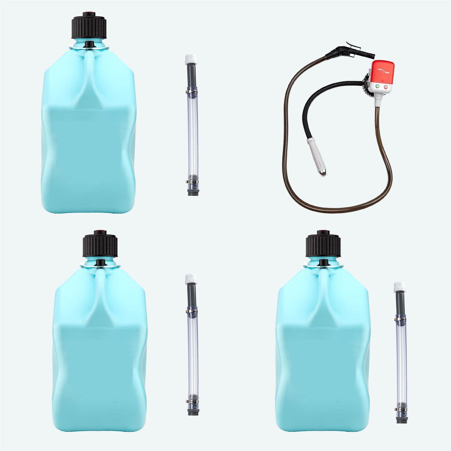 7 Pcs Set-Utility Jug Motorsport Container-5.5 Gallon